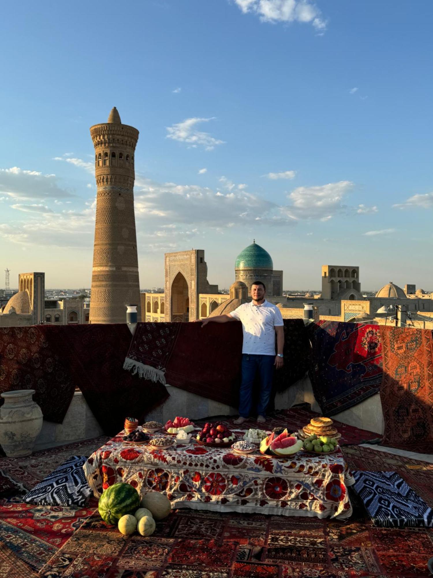 Poyi Kalon Teracce Hotel حلال Bukhara Esterno foto